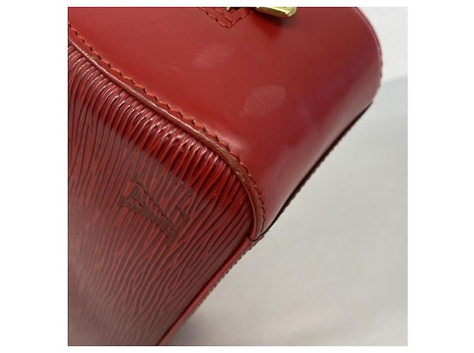 Borsa Louis Vuitton Epi Jasmine in Castilian Red Rosso - vista 6