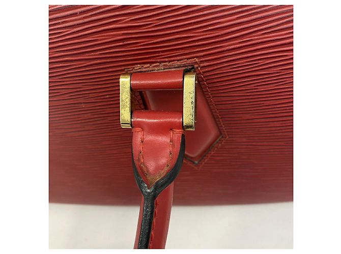 Borsa Louis Vuitton Epi Jasmine in Castilian Red Rosso - vista 7