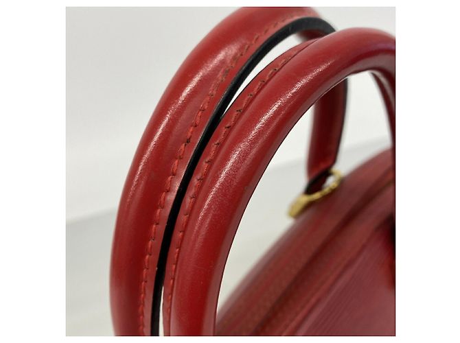 Borsa Louis Vuitton Epi Jasmine in Castilian Red Rosso - vista 9
