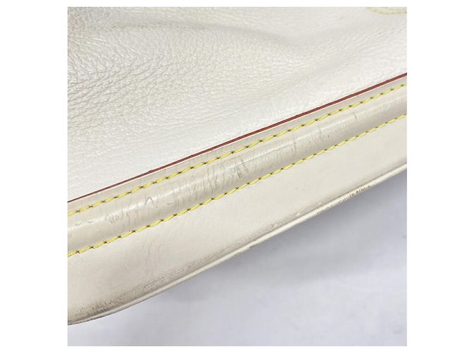 Bolso Louis Vuitton Suhali Lockit MM Blanco - vista 10