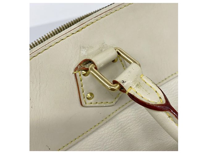 Bolso Louis Vuitton Suhali Lockit MM Blanco - vista 11