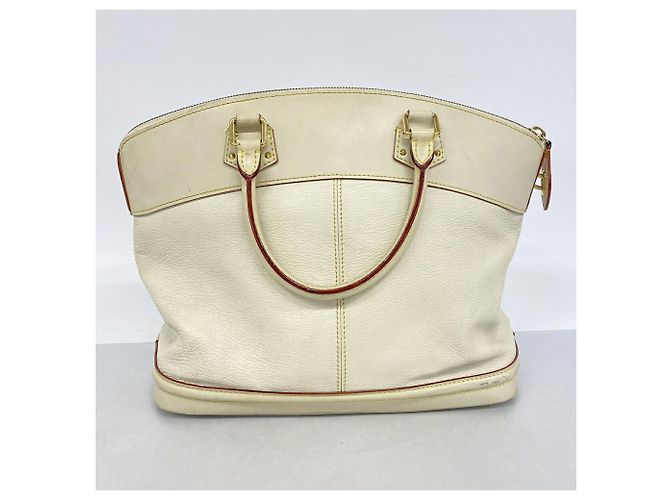 Bolso Louis Vuitton Suhali Lockit MM Blanco - vista 13