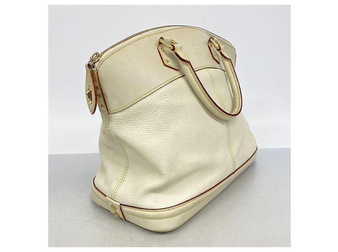 Bolso Louis Vuitton Suhali Lockit MM Blanco - vista 2