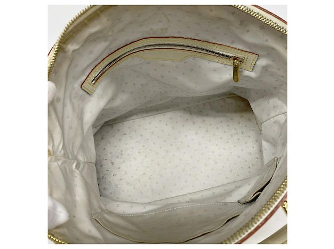 Bolso Louis Vuitton Suhali Lockit MM Blanco - vista 4