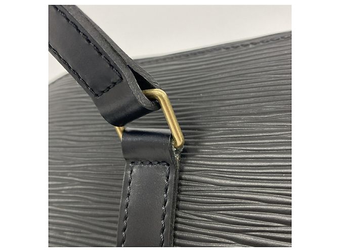 Borsa Louis Vuitton Epi Soufflot Nero - vista 8