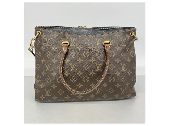 Borsa Louis Vuitton Monogram Pallas MM Marrone - vista 10
