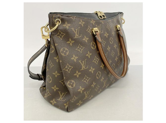 Borsa Louis Vuitton Monogram Pallas MM Marrone - vista 2