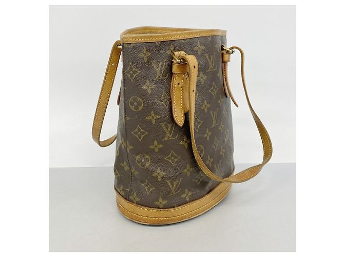 Borsa Tote Louis Vuitton Monogram Bucket PM Marrone - vista 2