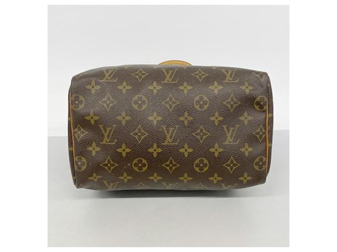 Borsa Louis Vuitton Monogram Speedy 25 Marrone - vista 3