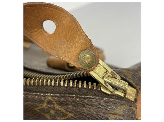 Borsa Louis Vuitton Monogram Speedy 25 Marrone - vista 9