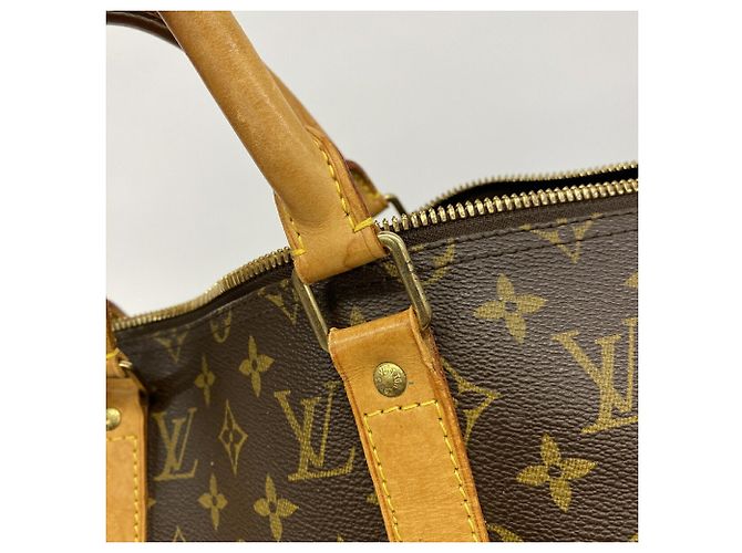 Louis Vuitton Monogram Keepall Bandoulière 50 Marrone - vista 11
