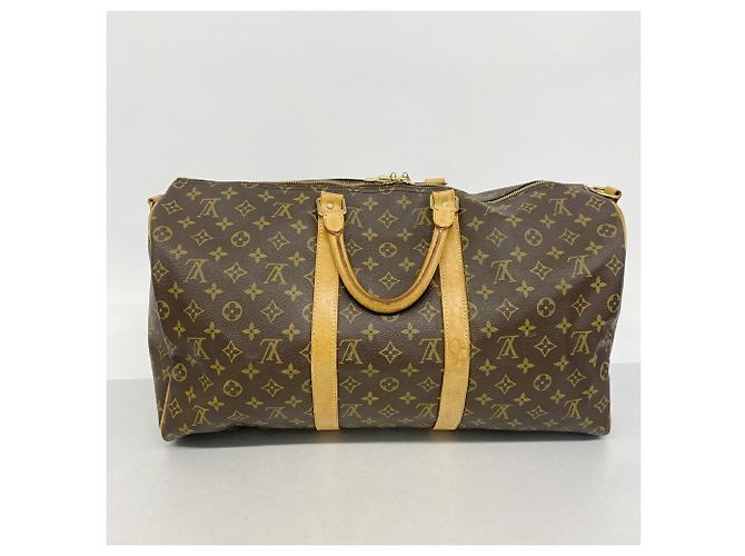 Louis Vuitton Monogram Keepall Bandoulière 50 Marrone - vista 14