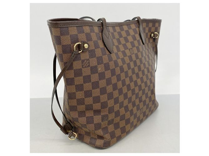 Borsa Tote Louis Vuitton Damier Neverfull MM Rosa Damier ebene - vista 2