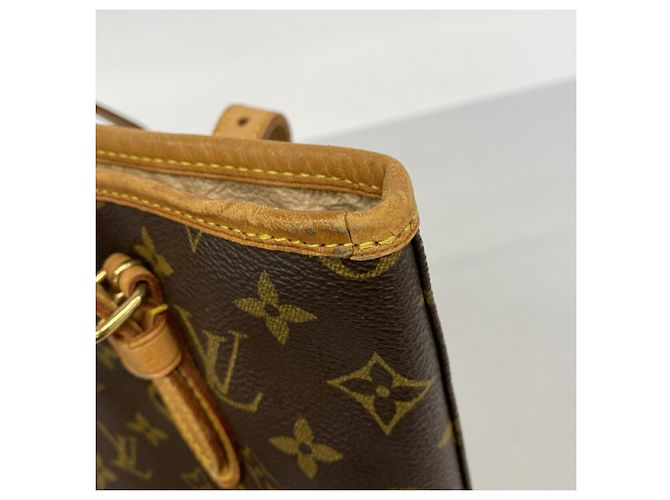 Borsa Tote Louis Vuitton Monogram Bucket PM Marrone - vista 6