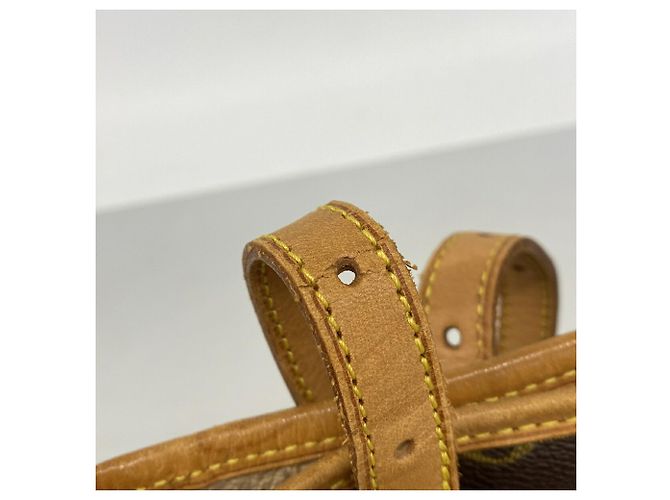Borsa Tote Louis Vuitton Monogram Bucket PM Marrone - vista 7