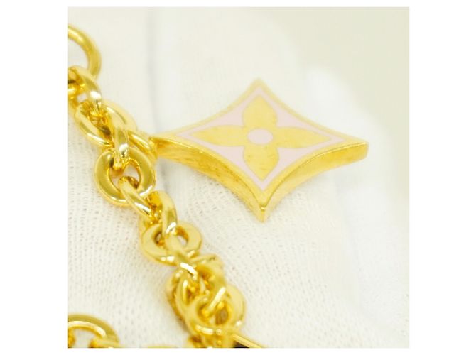 Louis Vuitton Monogram Bijou Sac Chaine Keychain Charm Multicolore D'oro - vista 4