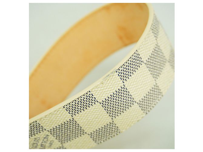 Ceinture pour homme Louis Vuitton Damier Azur Blanc - vue 5