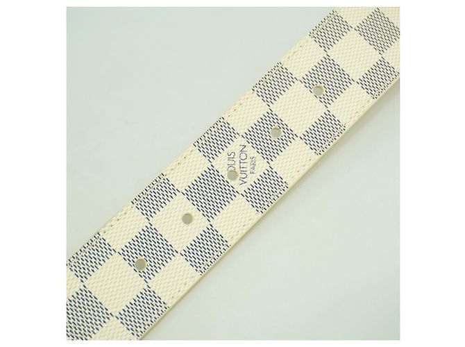 Ceinture pour homme Louis Vuitton Damier Azur Blanc - vue 6