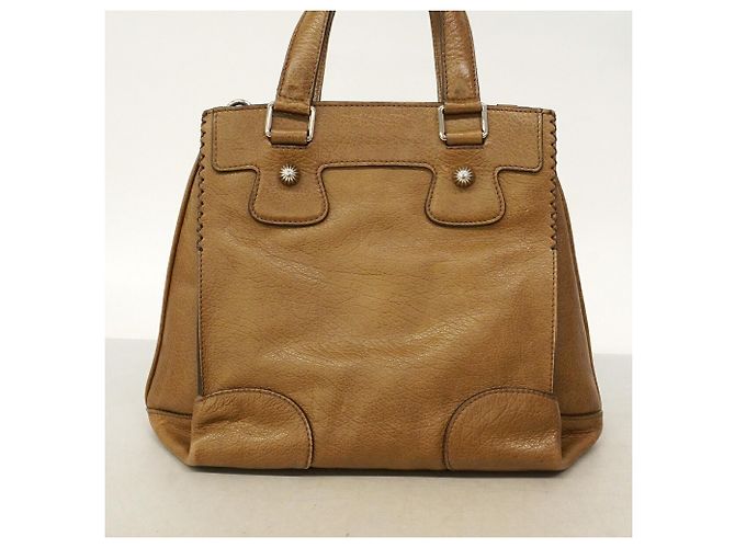 Céline Borsa a mano Celine in pelle marrone - vista 13