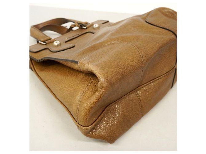 Céline Borsa a mano Celine in pelle marrone - vista 7