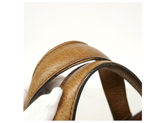 Céline Borsa a mano Celine in pelle marrone - vista 8