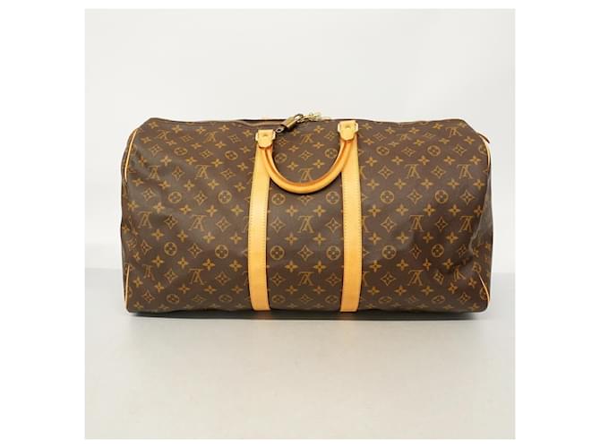 Louis Vuitton Boston Monogram Keepall 55 Marrone - vista 11
