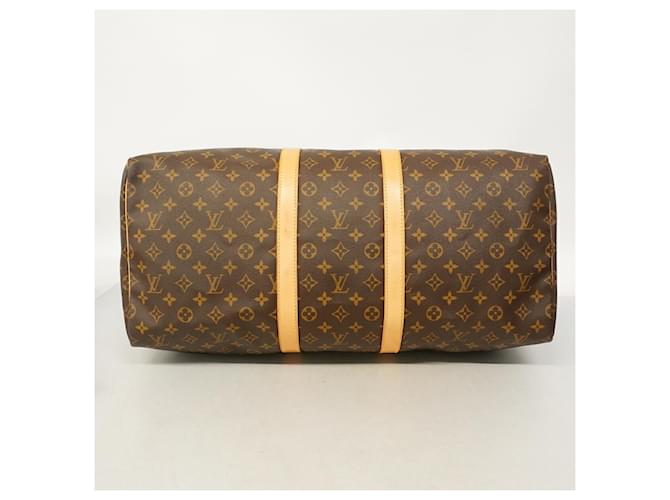 Louis Vuitton Boston Monogram Keepall 55 Marrone - vista 3