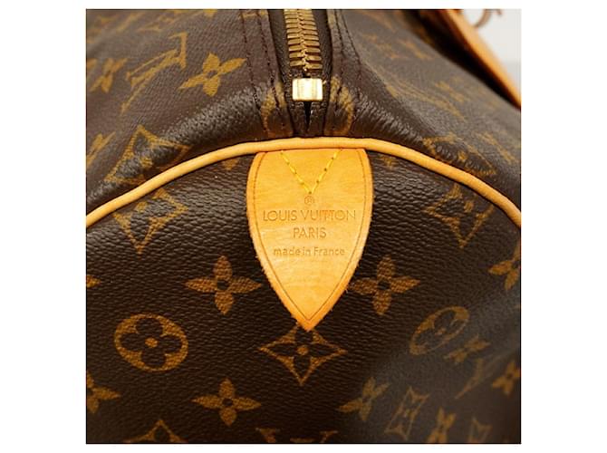 Louis Vuitton Boston Monogram Keepall 55 Marrone - vista 5