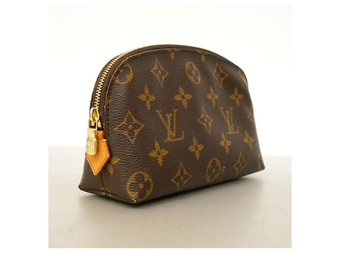 Louis Vuitton Monogram Pochette Tic Bag/Pouch Marrone - vista 2