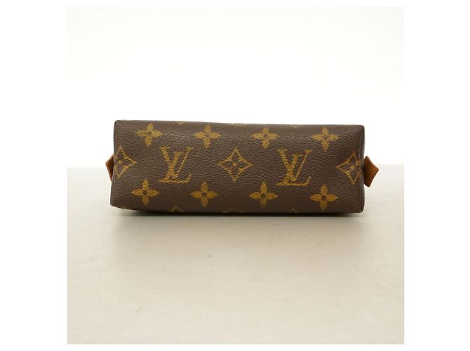 Louis Vuitton Monogram Pochette Tic Bag/Pouch Marrone - vista 3