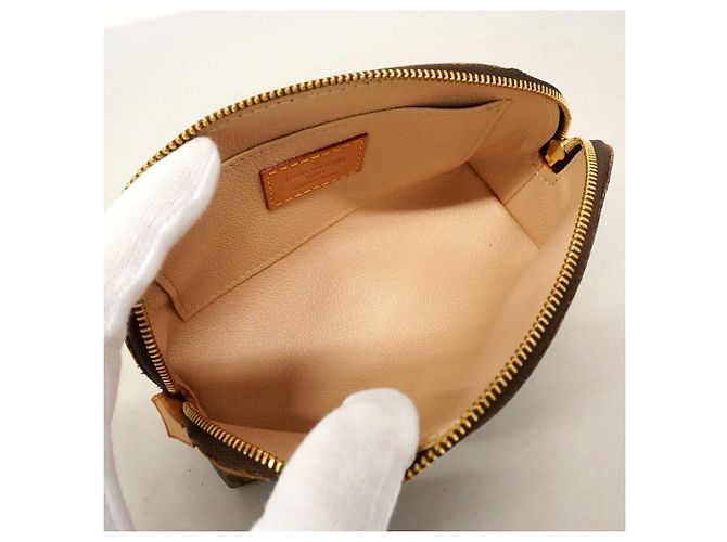 Louis Vuitton Monogram Pochette Tic Bag/Pouch Marrone - vista 4