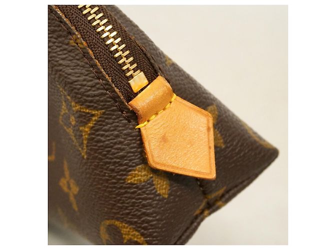 Louis Vuitton Monogram Pochette Tic Bag/Pouch Marrone - vista 7