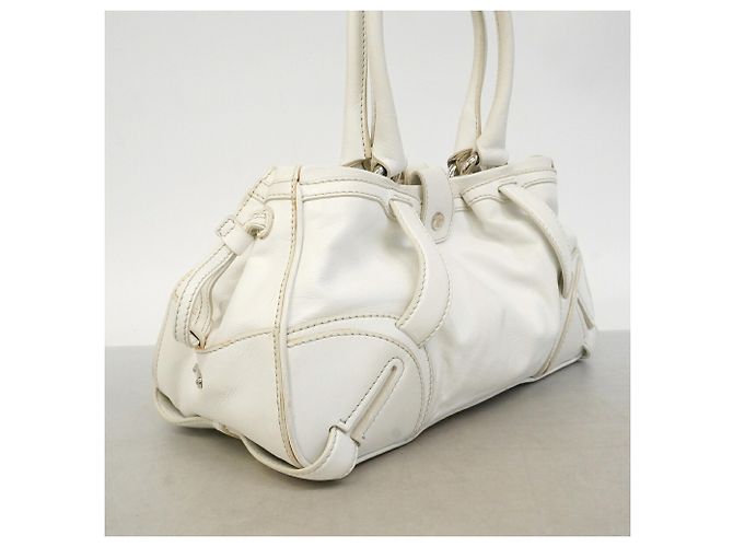16 Céline Borsa a mano Celine in pelle bianca Bianco - vista 2