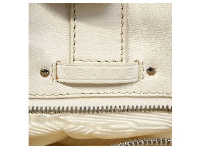 16 Céline Borsa a mano Celine in pelle bianca Bianco - vista 5