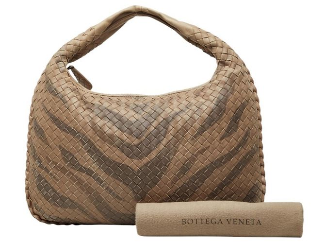 Borsa a spalla singola Intrecciato Bottega Veneta Marrone - vista 9