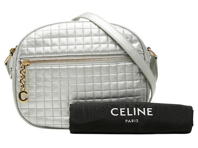 Céline Borsa a tracolla Celine C Charm Argento - vista 12