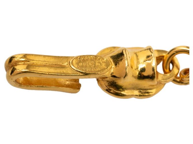 Collana a catena Chanel Vintage Coco Mark Rogue D'oro - vista 5