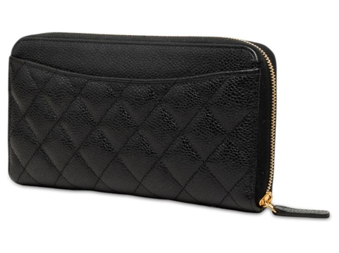 Monedero Chanel Matelassé Coco Mark Negro Burdeos - vista 2