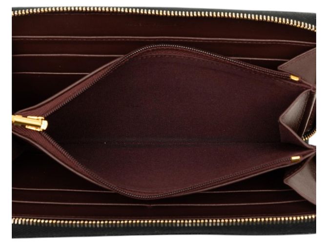 Monedero Chanel Matelassé Coco Mark Negro Burdeos - vista 4