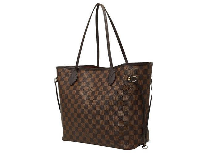 Borsa Tote Louis Vuitton Damier Neverfull MM Marrone Damier ebene - vista 2