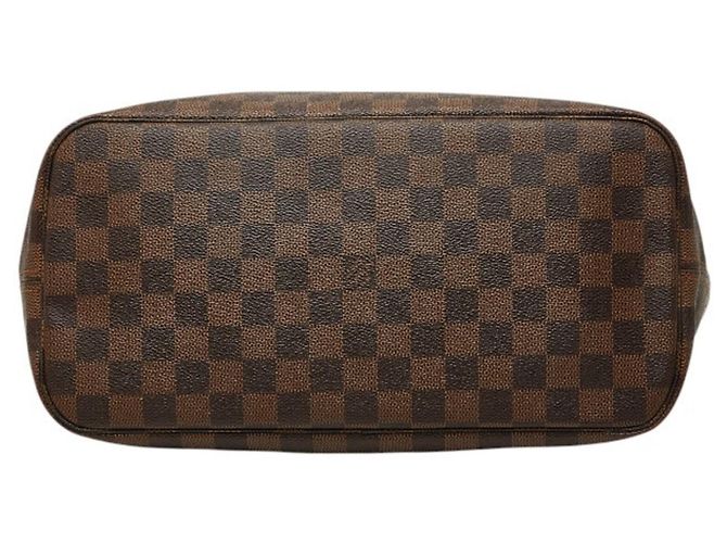 Borsa Tote Louis Vuitton Damier Neverfull MM Marrone Damier ebene - vista 3