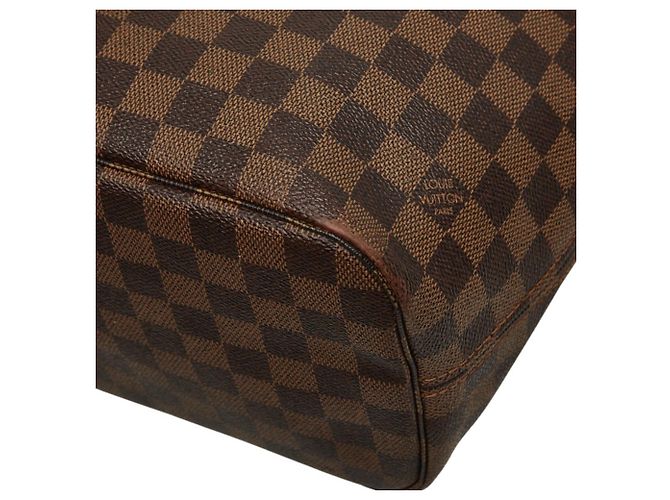 Borsa Tote Louis Vuitton Damier Neverfull MM Marrone Damier ebene - vista 6