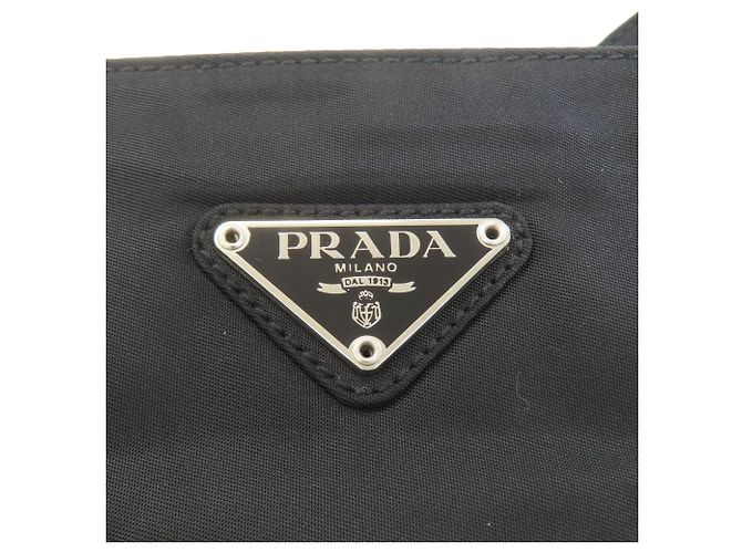Borsa tote Prada in nylon nero - vista 8