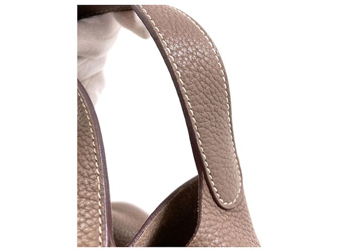 Hermès Hermes Picotin Lock PM Handtasche Taupe - Ansicht 16