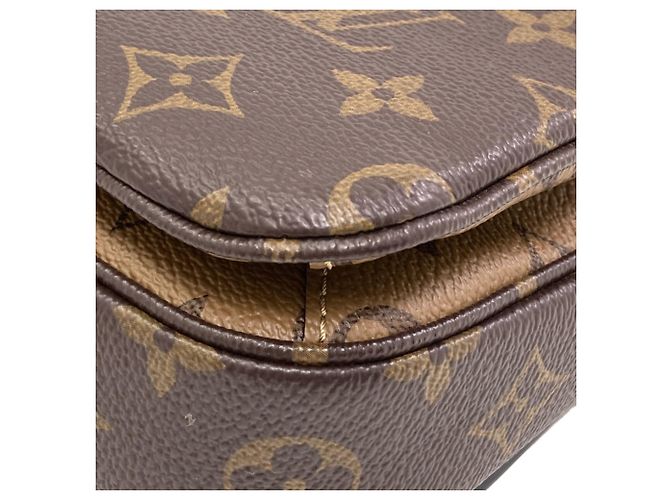 Borsa Louis Vuitton Pochette Métis in Monogram Reverse Monogramma - vista 15