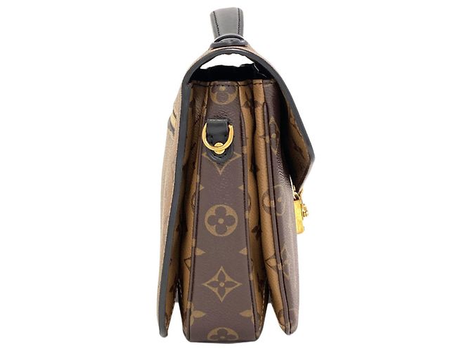 Borsa Louis Vuitton Pochette Métis in Monogram Reverse Monogramma - vista 3