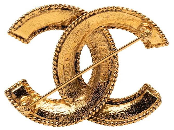 Spilla Chanel Vintage Coco Mark D'oro - vista 2