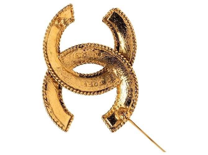 Spilla Chanel Vintage Coco Mark D'oro - vista 3
