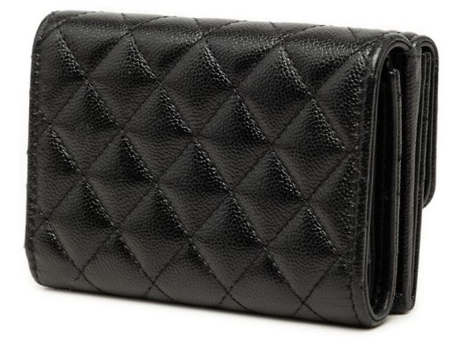 Le Boy Carteira Chanel Boy Coco Mark Small Mini Wallet Preto - vista 2