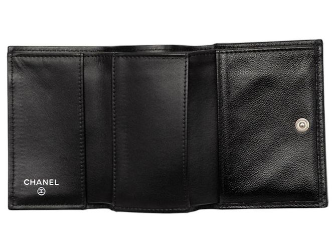 Le Boy Carteira Chanel Boy Coco Mark Small Mini Wallet Preto - vista 4